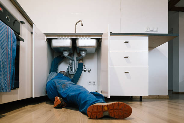 Professional Drain Cleaning technician working in Hayward, WI